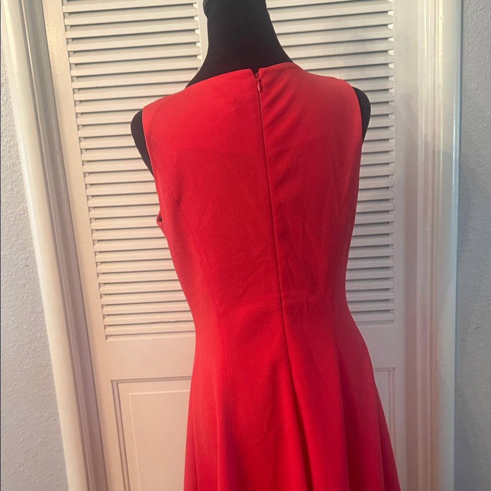 American Living Sleeveless Red Fit-and-Flare Mini Dress - Picture 4 of 6